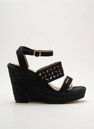 Espadrilles fermeture boucle(s) talon haut de 10cm et plus noir CASSIS COTE D'AZUR femme
