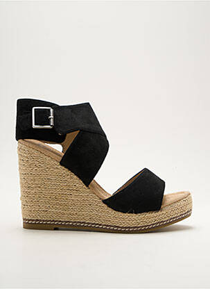 Espadrilles fermeture boucle(s) talon haut de 10cm et plus noir CASSIS COTE D'AZUR femme