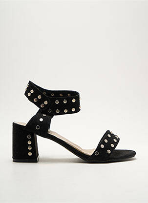 Sandales/nu pieds type de semelle amortissante talon de 4 à 6cm noir CASSIS COTE D'AZUR femme