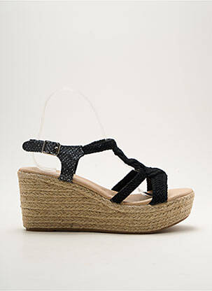 Espadrilles fermeture boucle(s) talon de 7 à 9cm noir CASSIS COTE D'AZUR femme
