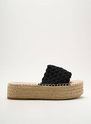 Espadrilles plateforme talon de 4 à 6cm noir CASSIS COTE D'AZUR femme