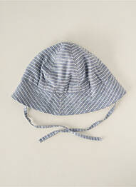 Chapeau imprimé rayures bleu ABSORBA enfant