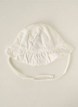 Chapeau fermeture liens à nouer blanc ABSORBA fille