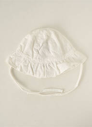 Chapeau fermeture liens à nouer blanc ABSORBA fille