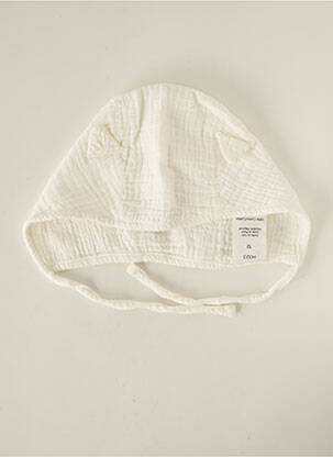 Chapeau fermeture liens à nouer blanc EMILE ET IDA enfant