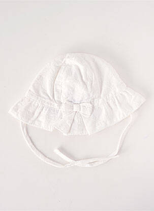 Chapeau tissage popeline blanc ABSORBA enfant