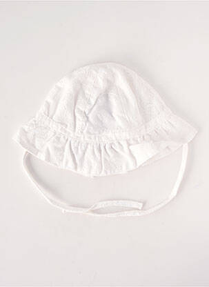 Chapeau tissage popeline blanc ABSORBA enfant