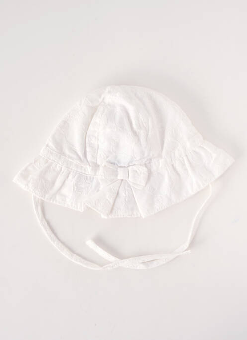 Chapeau tissage popeline blanc ABSORBA enfant