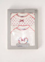 Body lingerie blanc ABSORBA pour fille seconde vue