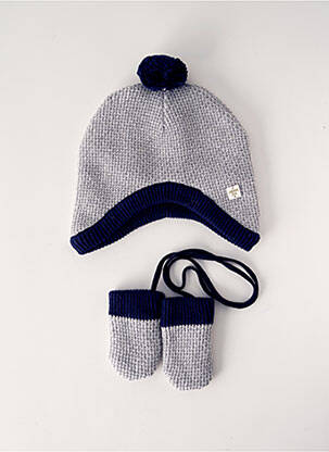 Bonnet doublure gris CARREMENT BEAU garçon