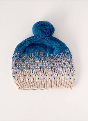 Bonnet imprimé fantaisie bleu LES PETITES CHOSES garçon