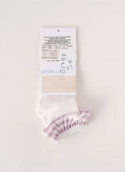 Chaussettes blanc ABSORBA pour fille seconde vue