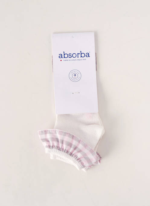 Chaussettes blanc ABSORBA pour fille