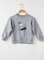 Sweat-shirt gris PEANUTS pour garçon seconde vue