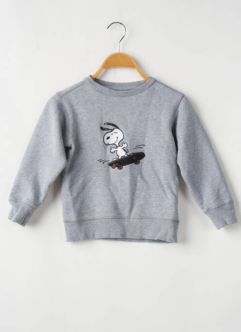 Sweat-shirt gris PEANUTS pour garçon