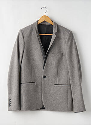 Blazer gris SANDRO pour homme