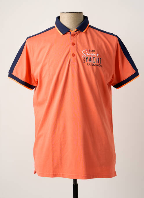 Polo orange LA SQUADRA pour homme