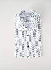 Chemise manches courtes blanc SEIDEN STICKER pour homme seconde vue