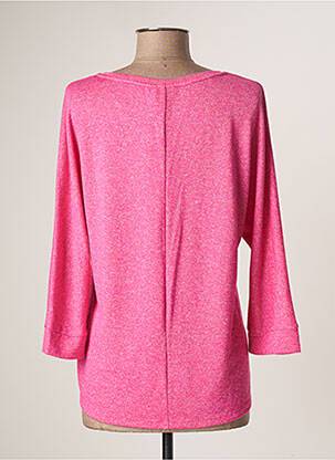 Pull tissage chiné fines bretelles rose STREET ONE femme