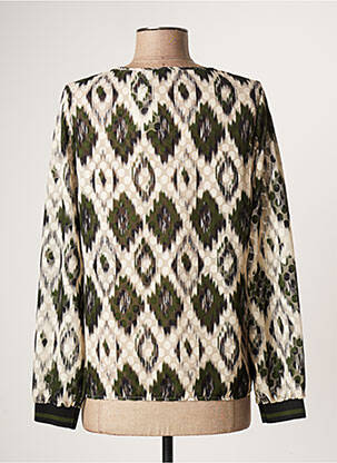 Blouse légère et transparente manches longues vert GEISHA femme