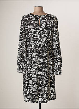 Robe mi-longue coupe fluide manches longues noir STREET ONE femme