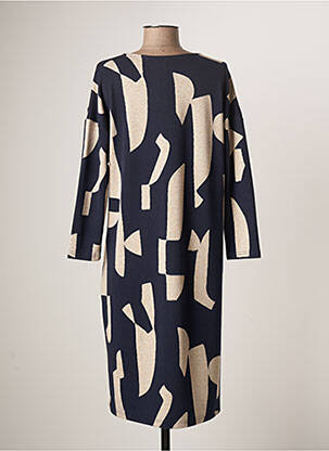 Robe mi-longue imprimé fantaisie manches longues bleu STREET ONE femme