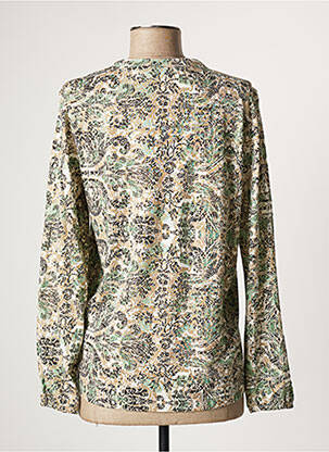Blouse imprimé fantaisie manches longues vert BRANDTEX femme