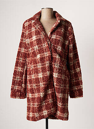 Manteau long coupe droite sans capuche rose CHATTAWAK femme