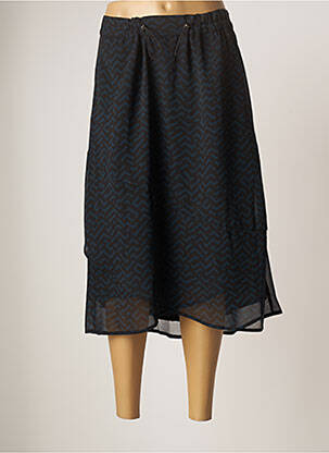 Jupe mi-longue bleu STREET ONE femme