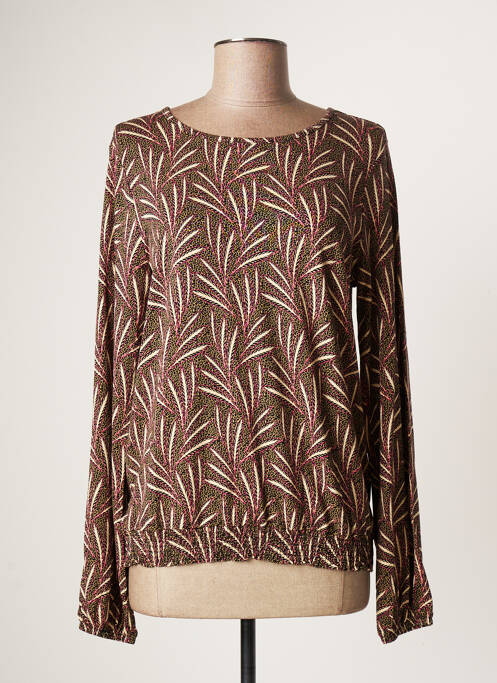 T-shirt manches longues manches longues beige GEISHA femme