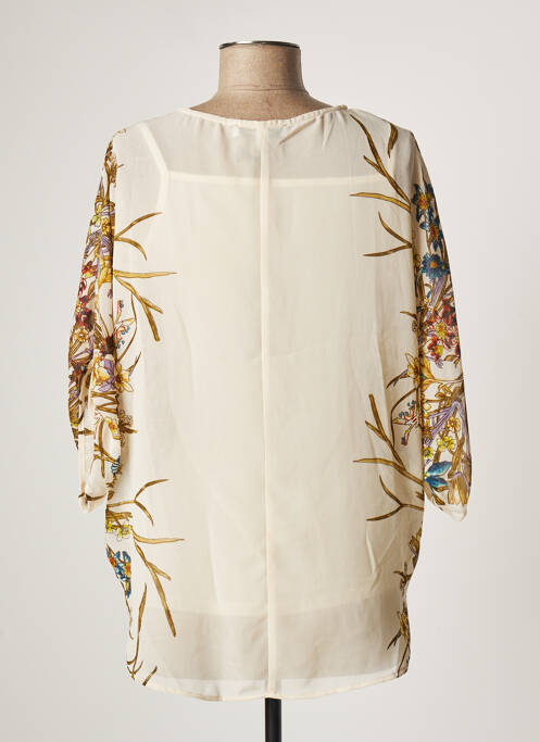 Blouse imprimé fleurs manches 3/4 beige JUS D'ORANGE femme