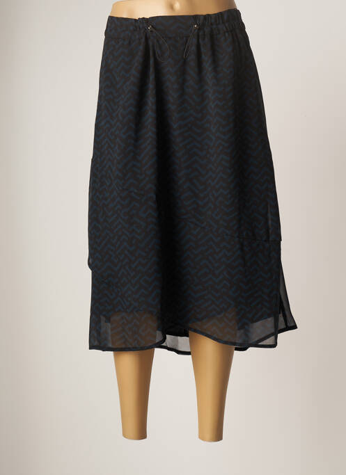 Jupe mi-longue bleu STREET ONE femme