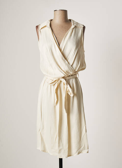 Robe mi-longue beige AMELIE & AMELIE femme