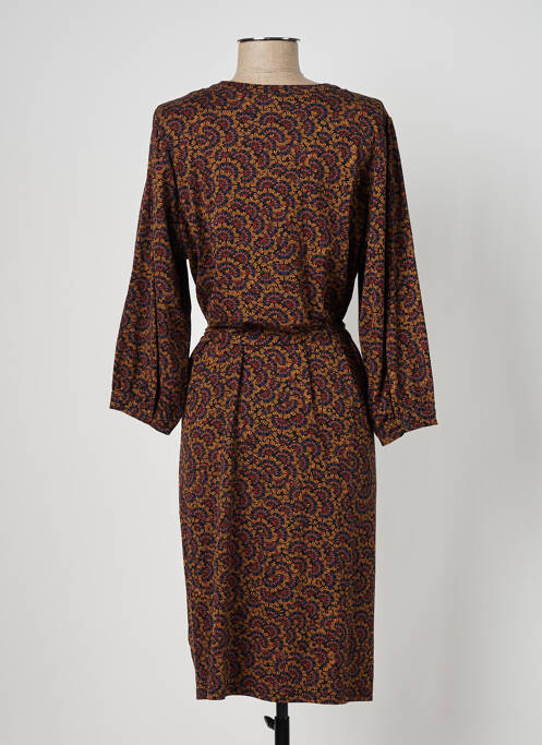 Robe mi-longue marron GEISHA femme