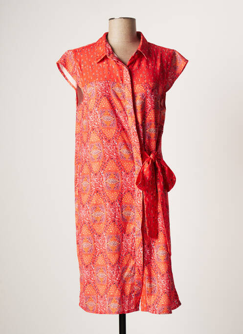 Robe mi-longue orange CHATTAWAK femme