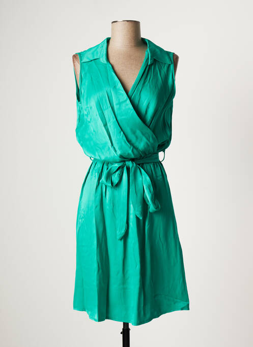 Robe mi-longue vert AMELIE & AMELIE femme