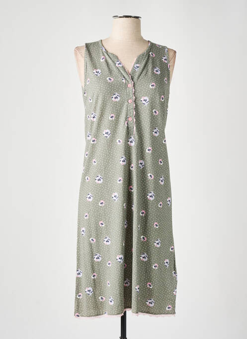 Chemise de nuit vert RINGELLA pour femme