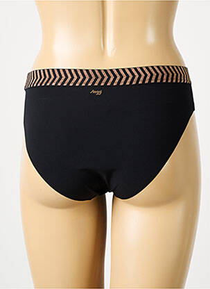 Bas de maillot de bain effet matière satinée culotte noir SLOGGI femme