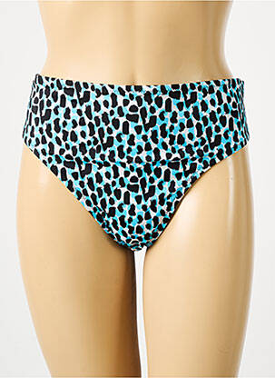 Bas de maillot de bain effet matière satinée culotte bleu SLOGGI femme