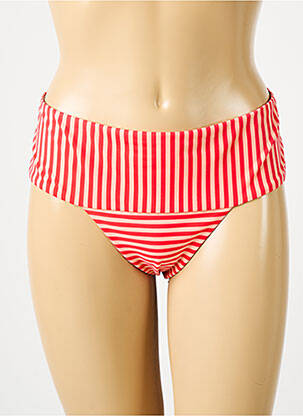 Bas de maillot de bain effet matière satinée culotte rouge SLOGGI femme