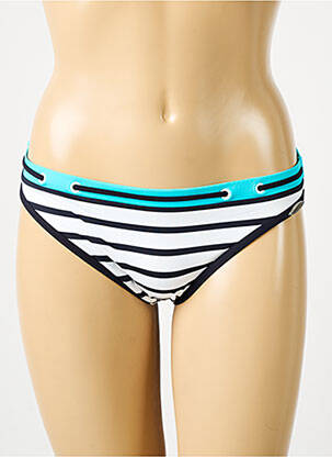 Bas de maillot de bain effet matière satinée culotte blanc SUNFLAIR femme