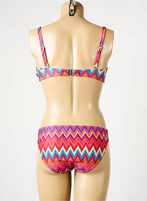 Maillot de bain 2 pièces stretch haut bandeau rouge SUNFLAIR femme