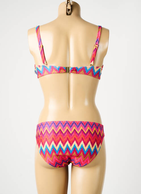 Maillot de bain 2 pièces stretch haut bandeau rouge SUNFLAIR femme