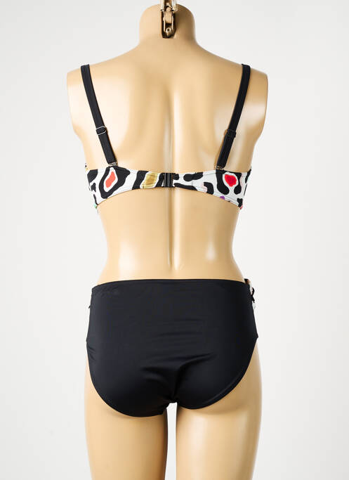Maillot de bain 2 pièces stretch haut soutien-gorge emboitant noir SUNFLAIR femme