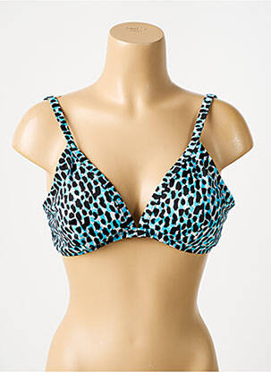 Haut de maillot de bain stretch haut soutien-gorge avec mousse de rembourrage amovible bleu SLOGGI femme