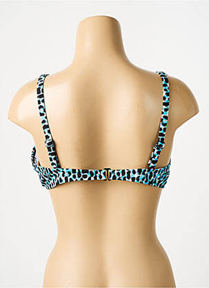 Haut de maillot de bain stretch haut soutien-gorge avec mousse de rembourrage amovible bleu SLOGGI femme