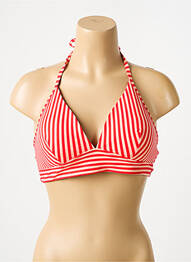 Haut de maillot de bain stretch haut soutien-gorge avec mousse de rembourrage amovible rouge SLOGGI femme