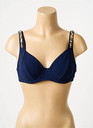 Haut de maillot de bain stretch haut soutien-gorge emboitant bleu SUNFLAIR femme