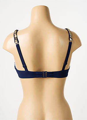 Haut de maillot de bain stretch haut soutien-gorge emboitant bleu SUNFLAIR femme