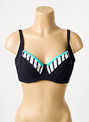 Haut de maillot de bain stretch haut soutien-gorge emboitant noir SUNFLAIR femme